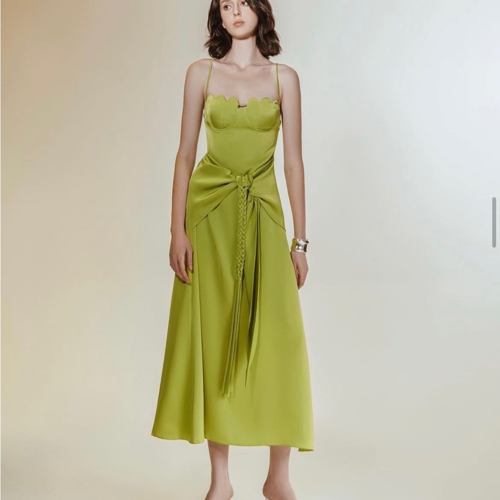 Dear Jose silk green dress